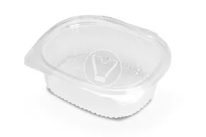 Oval container for salad RKS-500, transparent
