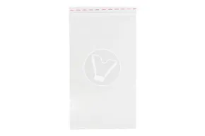 Transparent bag with adhesive tape, 25*40 cm, 25 microns