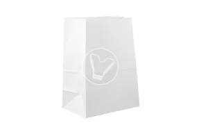 Bag with straight bottom C, white, 260*150*340 mm