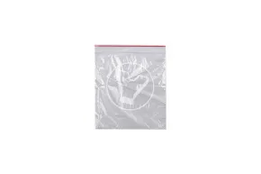 Plastic poly bag with resealable lock, 100*100 mm
