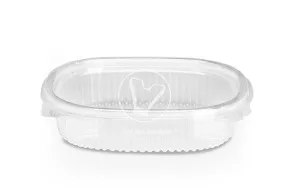 Oval container for salad RKS-350, transparent