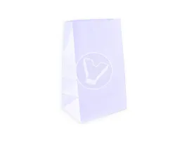 Bag with straight bottom, white, 180*120*290 mm