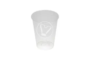Plastic cup, matte, 375 ml