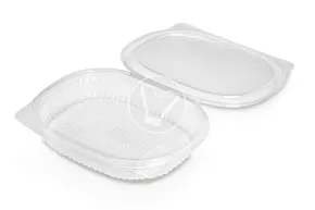 Oval container for salad RKS-250, transparent