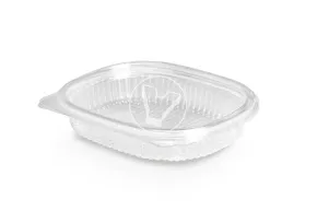 Oval container for salad RKS-250, transparent