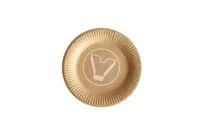 Paper plate d-180, kraft