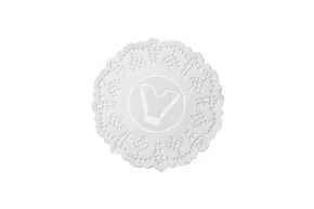 Paper lace doilies, round, d 110 mm, white, 250 pcs/pack, Deco
