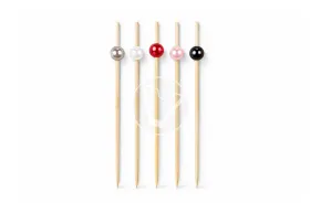 Bamboo skewer "Pearl", colorful, 12cm
