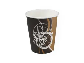 Стакан бумажный 250 мл, d-80 мм, для горячего, Take away