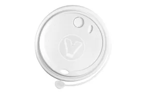 Lid with valve and buttons, black, d 80 mm