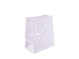 Bag with straight bottom, white, 260*150*340 mm
