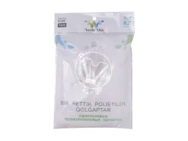 Polyethylene gloves, transparent, 100 pcs/pack, Verde Vita