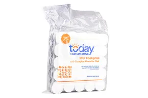Tea light in a candle holder, 100 pcs/pack