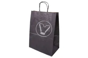 Bag with twist handles, black, 260*150*350 mm