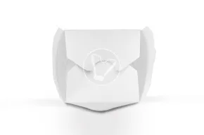 Paper container for China Box noodles, white, 750 ml