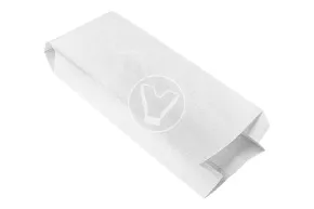 Bag with V bottom, white, EDF, 100*60*301 mm