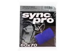 Салфетка микрофибра для пола 70*60 см., 350 гсм (синяя) SyncPro