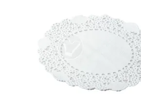Paper lace doilies, round, d 100 mm, white, 250 pcs/pack, Deco
