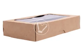 Self-assembled lunch box OneBox, 1000 ml, craft, black inside