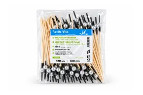 Bamboo skewer "Pearl", with black coating, 12cm