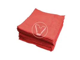 Салфетка красная из микрофибры, , 29*29 см, 1 шт., TEXTOP (50 шт./упак.)