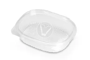 Oval container for salad RKS-350, transparent