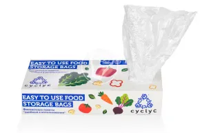 Produce plastic bag without handles 25*35cm, 200pcs, transparent Cyclic
