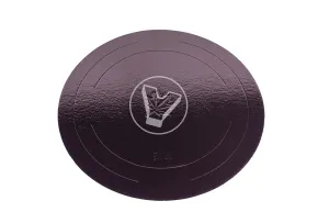 Cake board without holder, round, d 260 mm, height 2.5 mm, brown, 10 pcs/pack, “Confectioner”