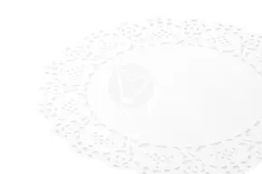Paper lace doilies, round, d 240 mm, white, 250 pcs/pack