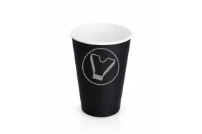 Paper cup 350 ml, black, d 90 mm