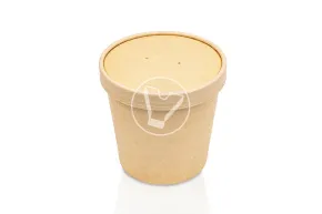 Kraft soup bowl without lid EcoSoup, 480 ml, Verde Vita
