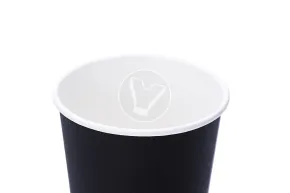 Paper cup 250 ml, black, d 80 mm