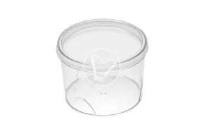 Round bowl 200 ml, transparent
