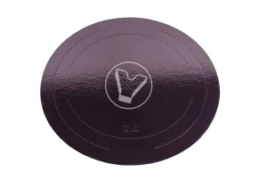 Cake board without holder, round, d 280 mm, height 2.5 mm, brown, 10 pcs/pack, “Confectioner”