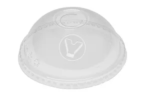 Plastic cup dome lid, with hole, diameter 98 mm, Cyclyc