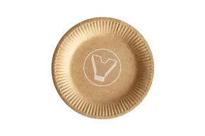 Plate, d-230 mm, Kraft paper (Verde Vita)