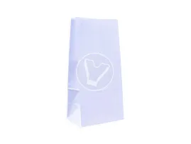 Bag with straight bottom, white, 120*80*250 mm