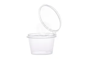 Sauce bowl with combined lid, transparent, 30 ml