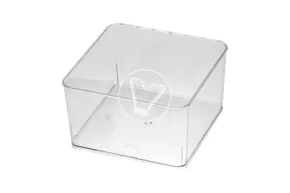Square bowl 350 ml, transparent