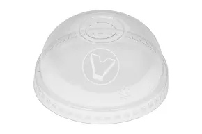 Plastic cup dome lid, with hole, diameter 92 mm, Cyclyc